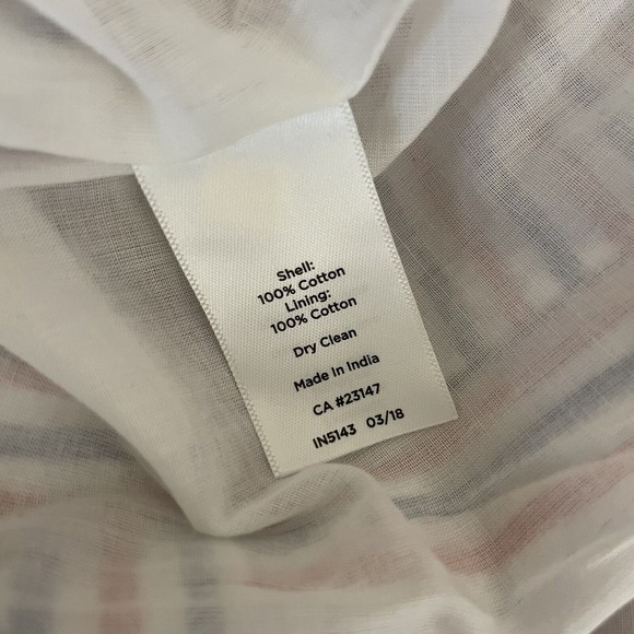 NWT Talbots Seersucker Patchwork Shift Dress Size 2 Blue Red - Picture 8 of 8